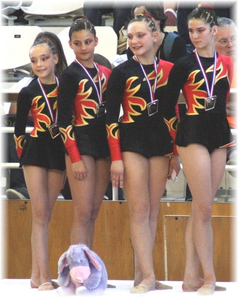 Cassandra, Sophie, Lauriane, Marine - Championnes de France 2008 en Division Critérium 3 (DC3) à Saint Brieuc le 7/8 juin