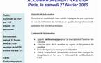 FFG : Dossier de VAE pour le CQP AAG, nouvelle session 2010...