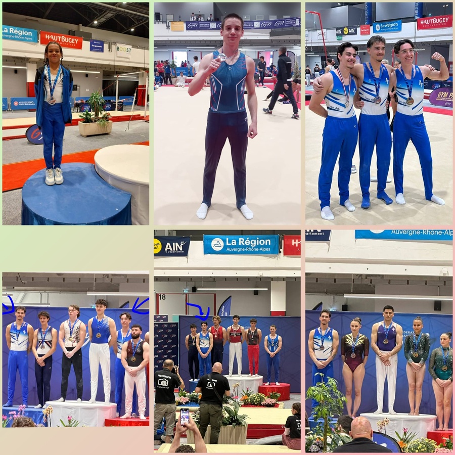 Résultats 2026 des podiums en Championnat de France pour les clubs du Val d’Oise
