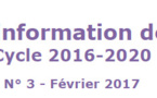 Lettre d’information de la GAc Cycle 2016-2020 N° 3 - Février 2017
