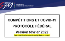 FFGYM/PRATIQUES COMPÉTITIVES/Mise à jour protocole sanitaire compétitions