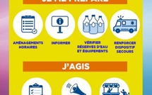 Vigilance orange canicule à partir du jeudi 18 juin : recommandations à destination des clubs et structures déconcentrées de la FFGym